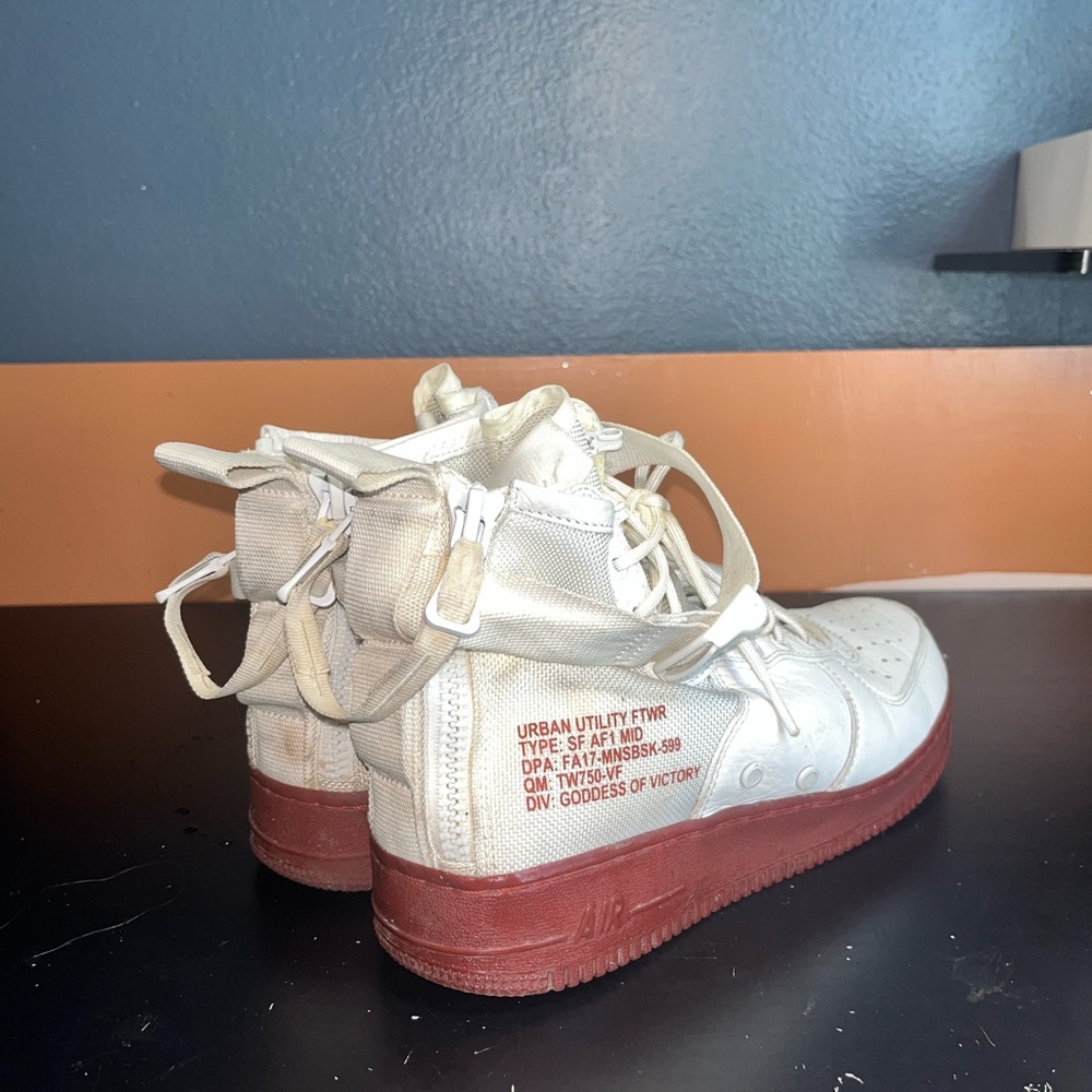 Nike SF Air Force 1 Mid Ivory Mars Stone - Picture 3 of 4